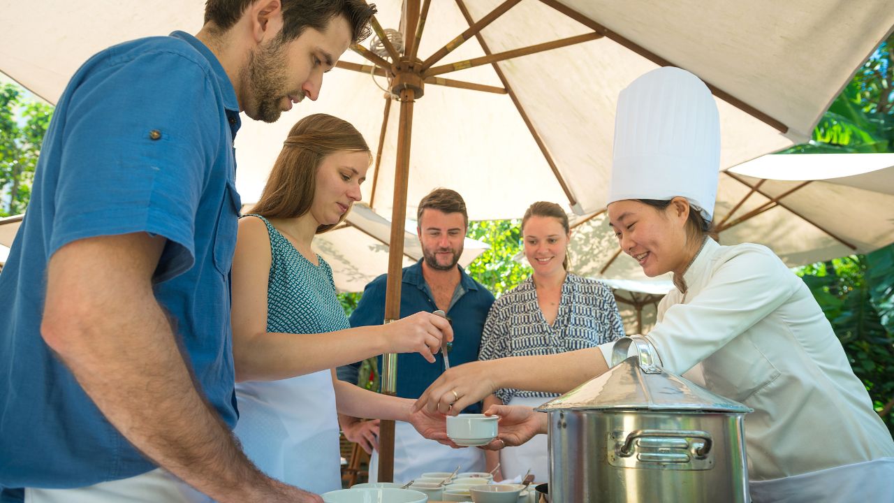 hoi an cooking class in red bean restaurant - la siesta hoi an resort and spa