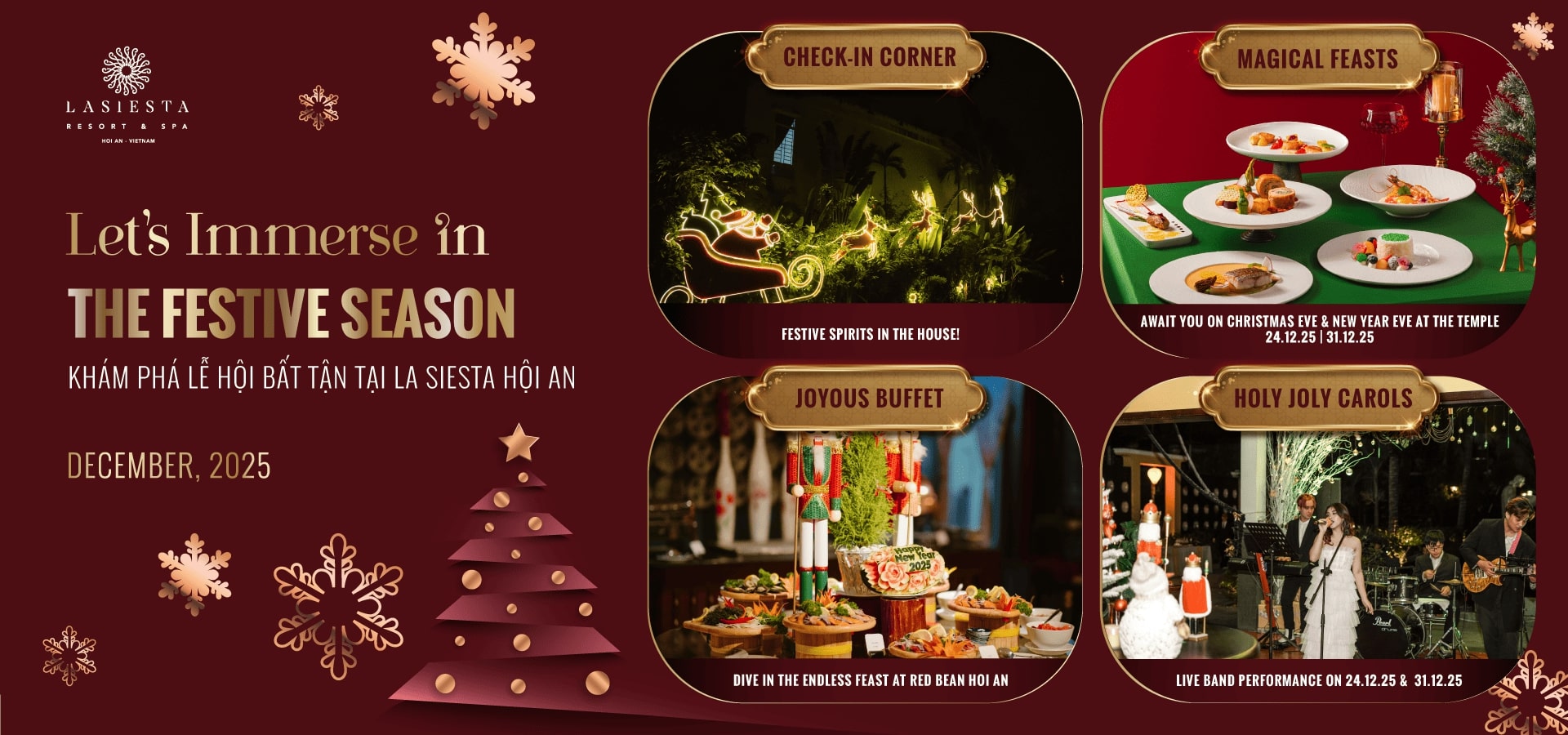 Christmas and new year festive holiday in 2025 - la siesta hoi an
